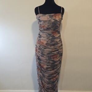 Elegant Multicolor Strapless Dress